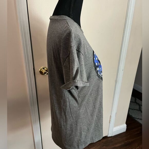 Unbranded Grey Tee with Patriotic Heart Design size S - Picture 5 of 5